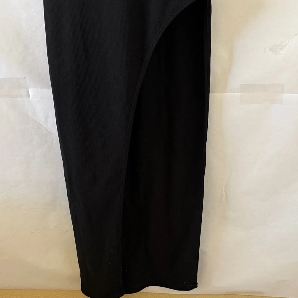 Superdown Sherry Ribbed Cutout Maxi Dress Size S Revolve Black Bodycon Event - Picture 7 of 15
